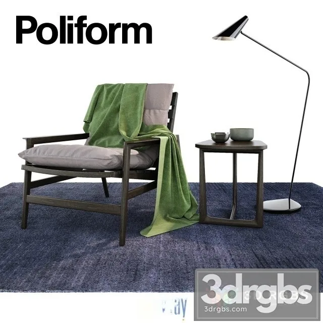 Poliform Ioanema Armchair 3D Model Download