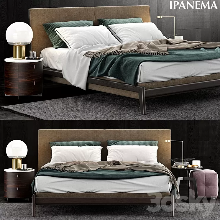 Poliform Ipanema Bed 3D Model