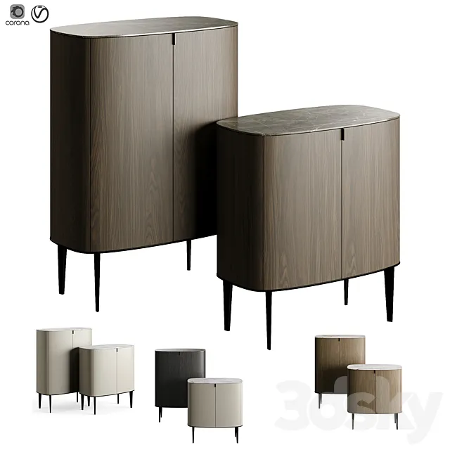 Poliform Italy Symphone Collection Cupboard 3DModel Poliform Italy Symphone Collection Cupboard 3DModel