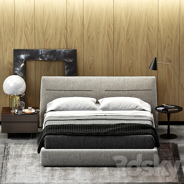 POLIFORM JACQUELINE BED 3DModel POLIFORM JACQUELINE BED 3DModel