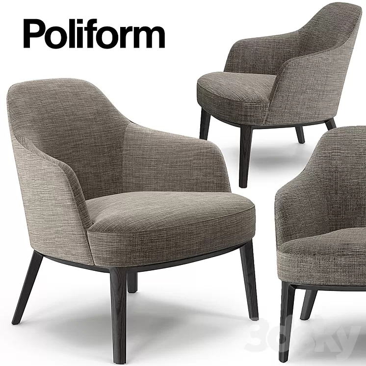 Poliform Jane armchair 3D Model