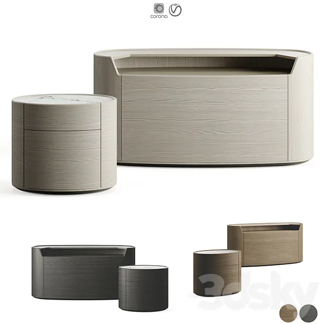 Poliform Kelly Collection With Plint 3DModel Poliform Kelly Collection With Plint 3DModel