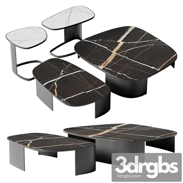 Poliform Koishi Coffee and Side Tables 3D Model Download Poliform Koishi Coffee and Side Tables 3D Model Download