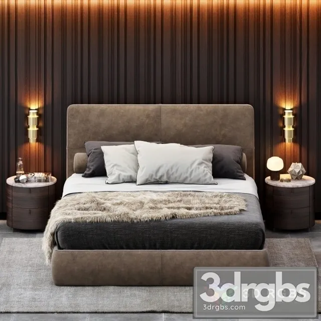 Poliform Laze Bed 3D Model Download Poliform Laze Bed 3D Model Download