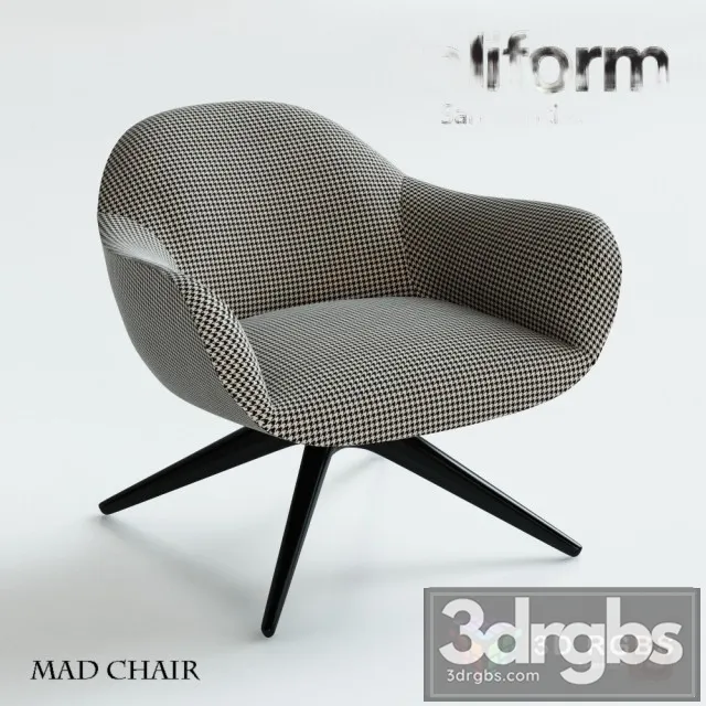 Poliform Mad Chair 3D Model Download