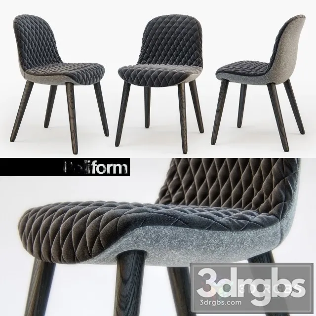 Poliform MAD Dining Chair 3D Model Download Poliform MAD Dining Chair 3D Model Download