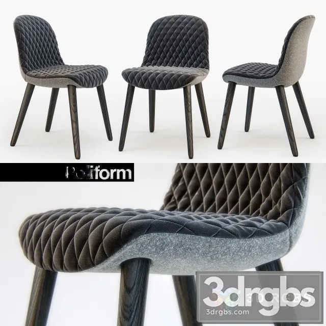Poliform MAD Dining Chair 3D Model Download