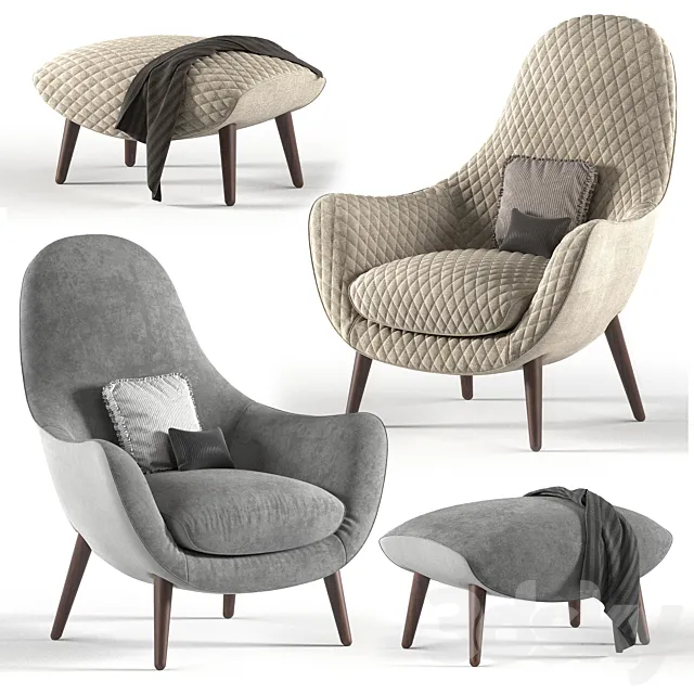 Poliform mad king 3D Model