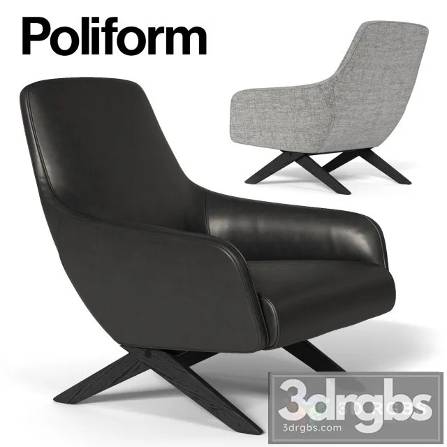 Poliform Marlon Armchair 3D Model Download