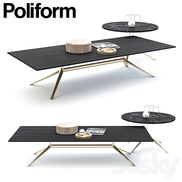 POLIFORM MONDRIAN COFFEE TABLE 3DModel