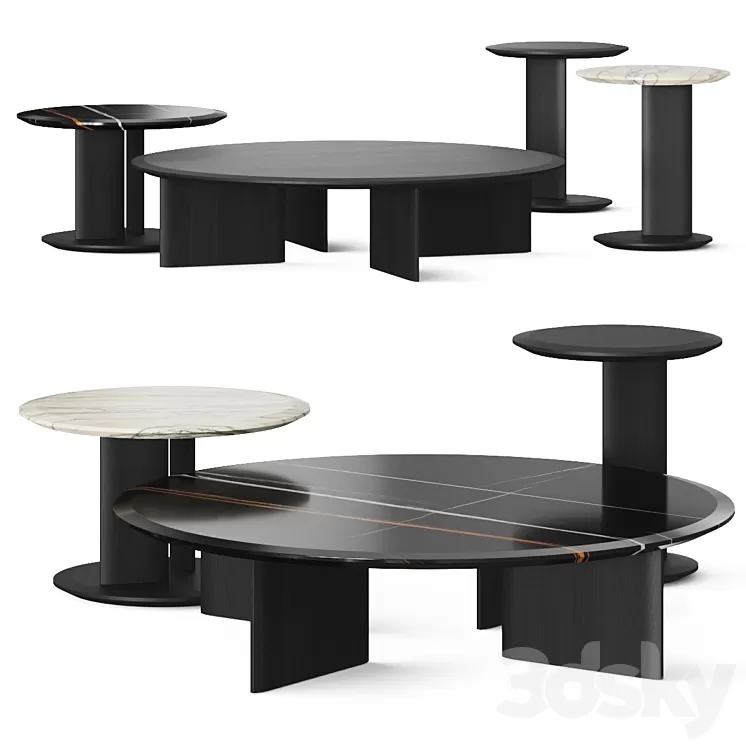 Poliform Mush Coffee Tables 3D Model Free Download Poliform Mush Coffee Tables 3D Model Free Download
