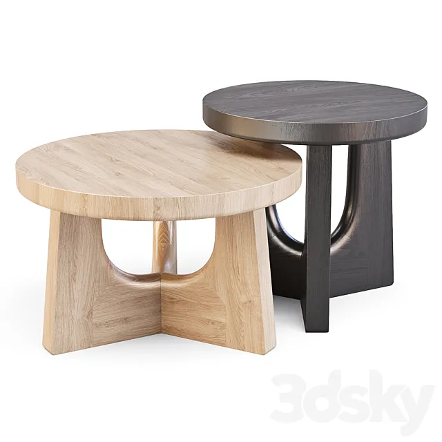 Poliform: Nara – Coffee Tables 3D Model