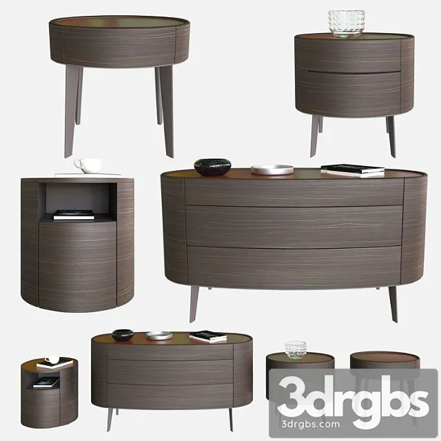 Poliform night complements kelly 2 3D Model Download