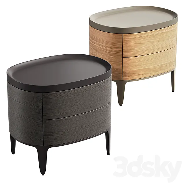 Poliform nightstand GENTLEMAN 3D Model Poliform nightstand GENTLEMAN 3D Model