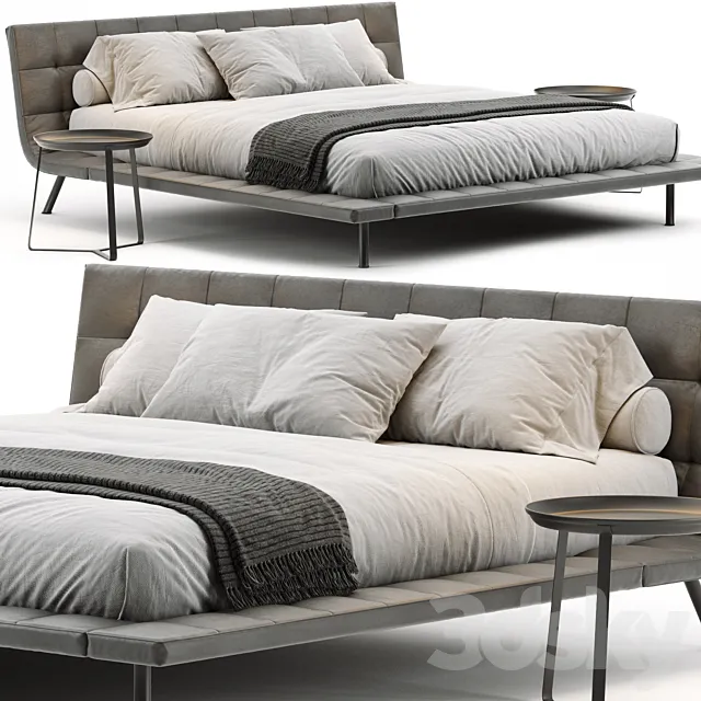 Poliform Onda Bed 3D Model Poliform Onda Bed 3D Model