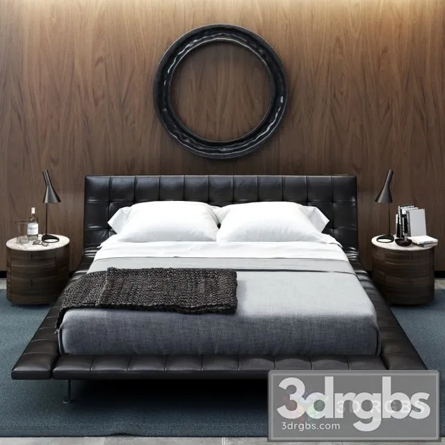 Poliform Onda Bed 3D Model Download Poliform Onda Bed 3D Model Download