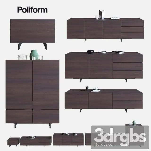 Poliform Pandora Set 3D Model Download