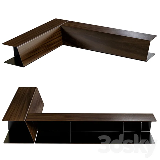 Poliform Paris Seoul bijzettafel 3DModel