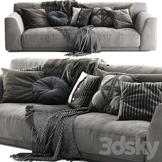 Poliform Paris Seoul Scandinavian Set 3D Model Poliform Paris Seoul Scandinavian Set 3D Model