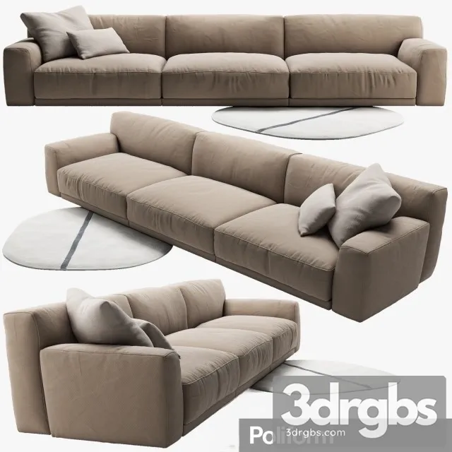 Poliform Paris Seoul Sofa 01 3D Model Download Poliform Paris Seoul Sofa 01 3D Model Download
