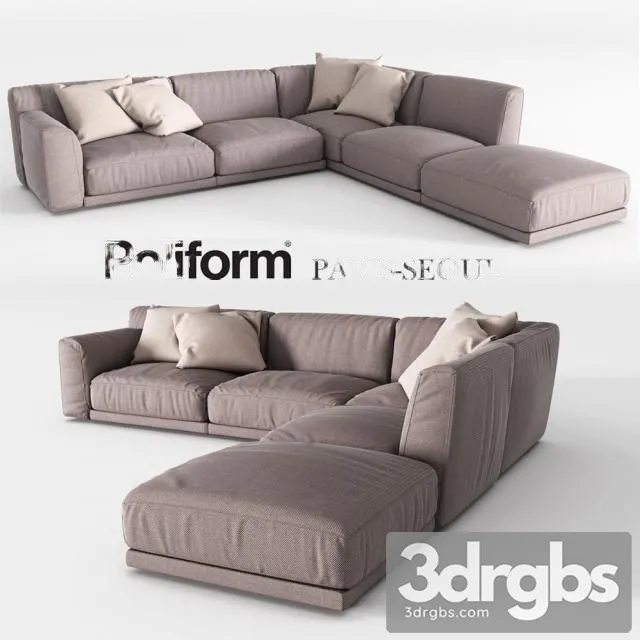 Poliform Paris Seoul Sofa 02 3D Model Download Poliform Paris Seoul Sofa 02 3D Model Download