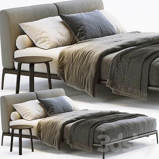 Poliform Park Bed 3D Model Poliform Park Bed 3D Model