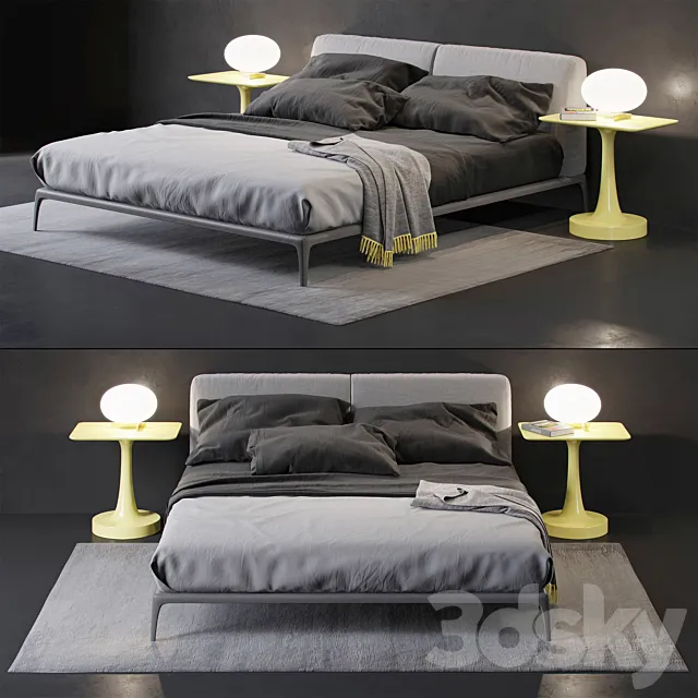 poliform park bed 3D Model poliform park bed 3D Model