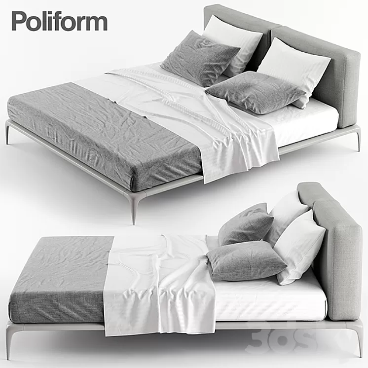 POLIFORM PARK BED 3D Model POLIFORM PARK BED 3D Model