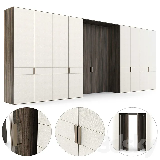 Poliform Pivot Door System and wardrobe 01 3D Model