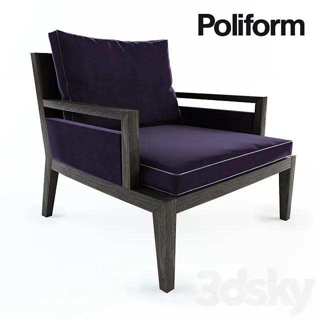 Poliform poltrone soori highline 3D Model