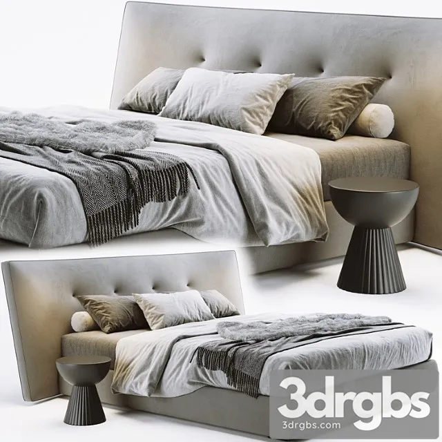 Poliform rever bed_3 2 3D Model Download Poliform rever bed_3 2 3D Model Download