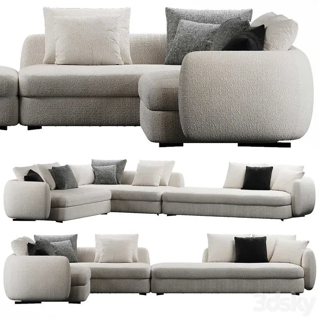 Poliform Saint Germain sofa 3D Model