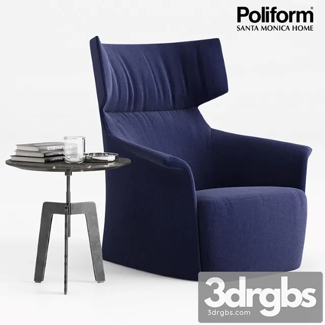 Poliform santa monica home 2 3D Model Download