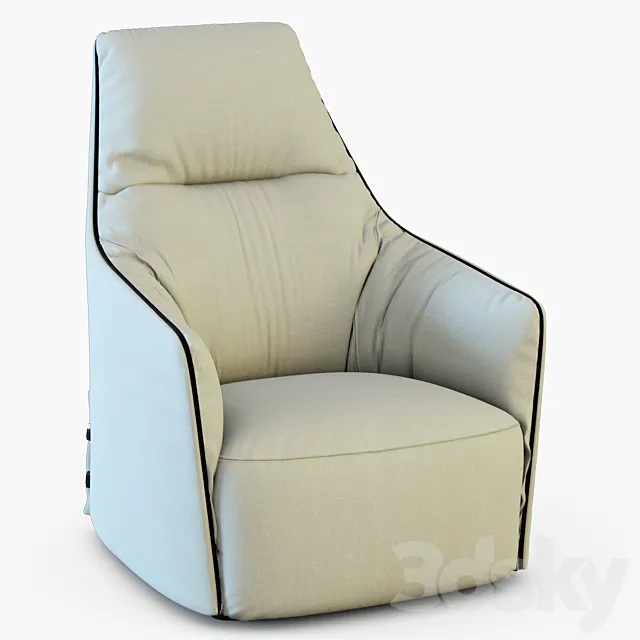 Poliform Santa Monica Lounge 3D Model Poliform Santa Monica Lounge 3D Model