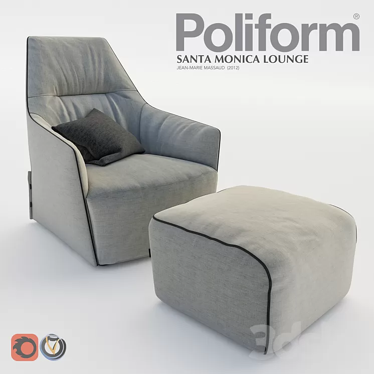 POLIFORM Santa Monika lounge 3D Model