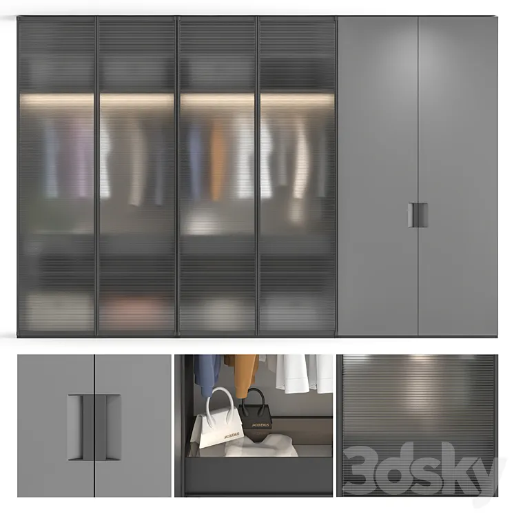 Poliform Senzafine Armadio V1 3D Model Free Download