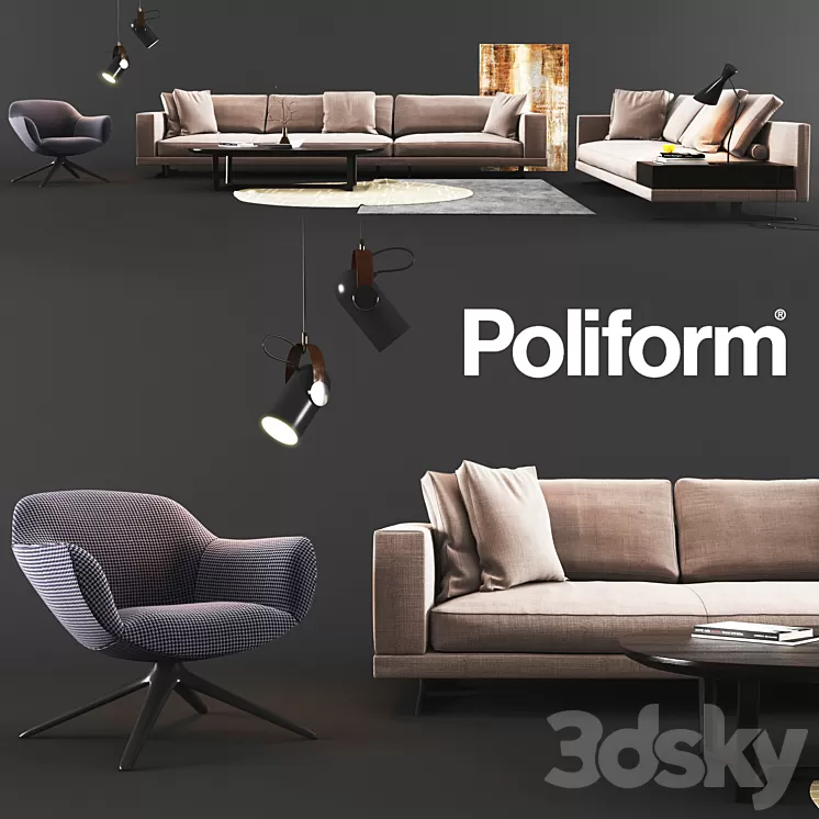 Poliform Set 03 3D Model