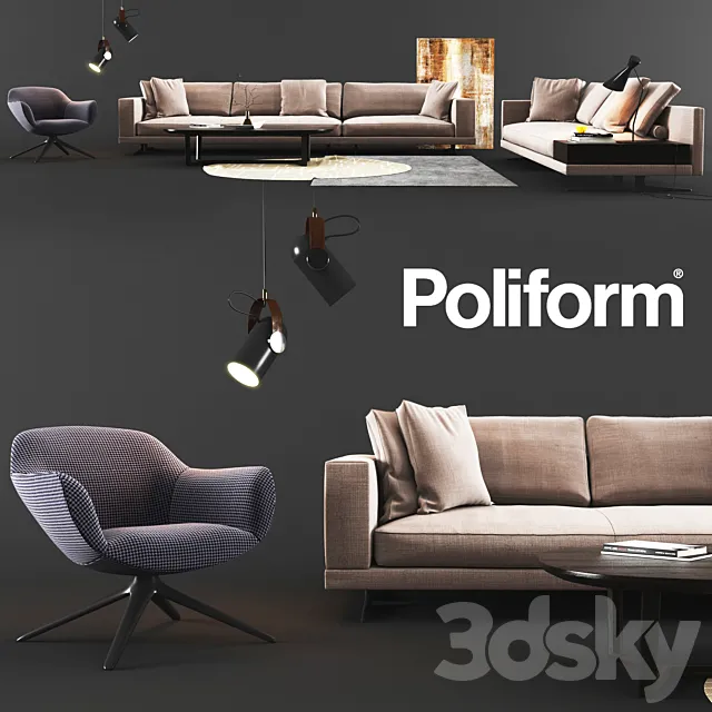 Poliform Set 03 3DModel