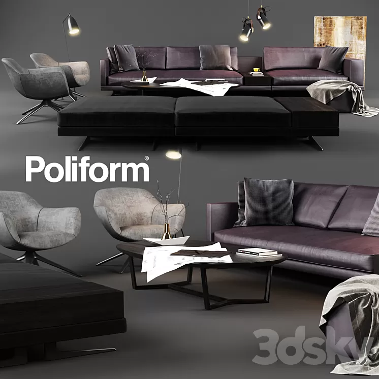 Poliform Set 04 3D Model