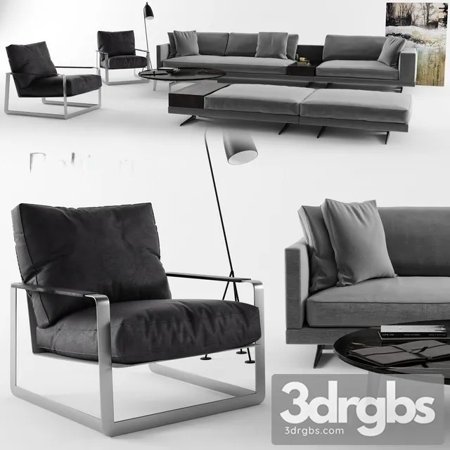 Poliform Set Sofa 01 3D Model Download Poliform Set Sofa 01 3D Model Download