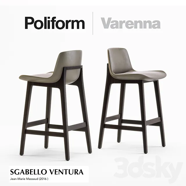 POLIFORM SGABELLO VENTURA 3DModel