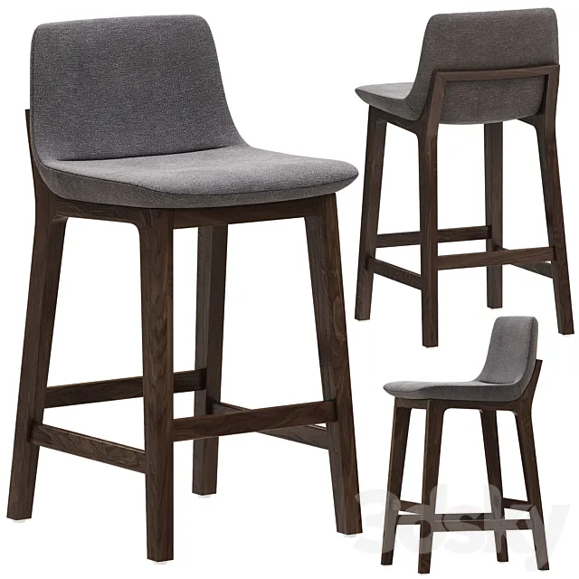 Poliform Sgabello Ventura barstool 3D Model