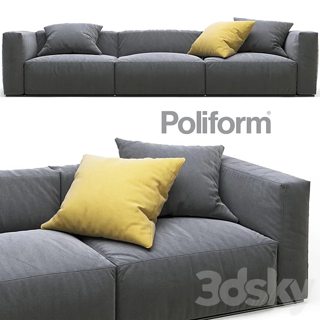 Poliform Shangai sofa 3DModel Poliform Shangai sofa 3DModel