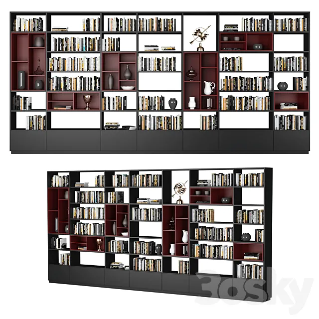 Poliform shelving 3D Model Poliform shelving 3D Model