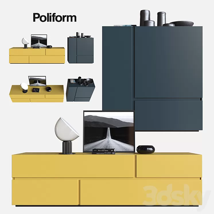 POLIFORM SIDEBOARDS FREE 3D Model