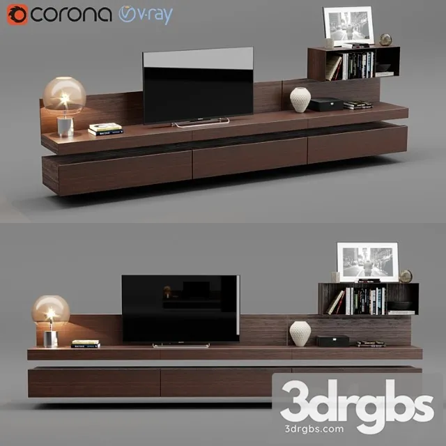 Poliform sintesi tv unit 3D Model Download