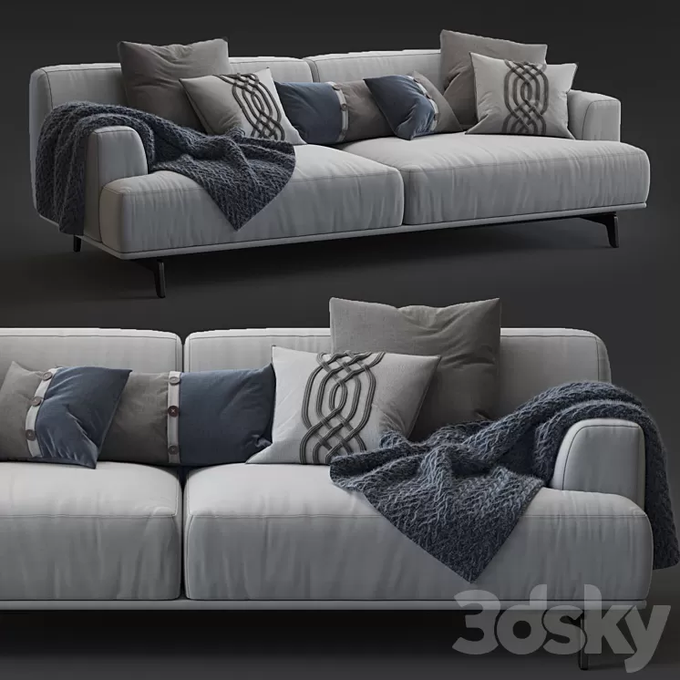 Poliform Sofa TRIBECA 3D Model Poliform Sofa TRIBECA 3D Model