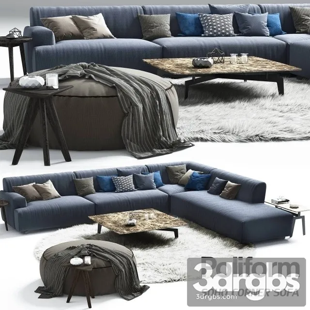 Poliform Soho Corner Sofa 3D Model Download Poliform Soho Corner Sofa 3D Model Download