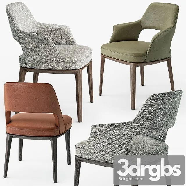 Poliform sophie lite chair 2 3D Model Download Poliform sophie lite chair 2 3D Model Download