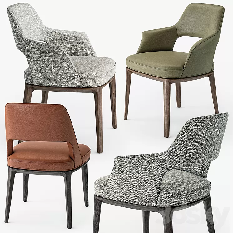 Poliform sophie lite chair 3D Model